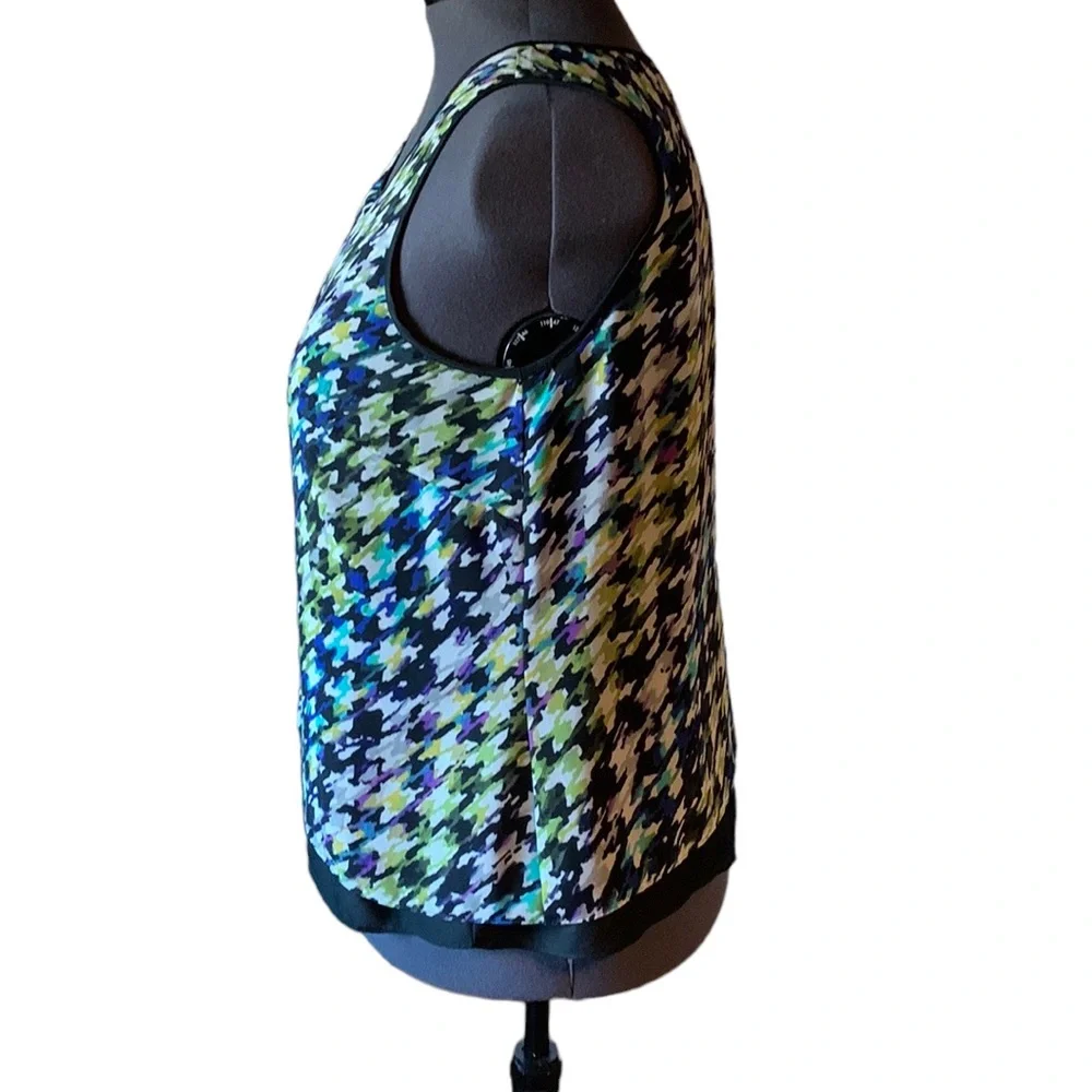 2-Piece Checked Tank & Jacket Set Size Large
